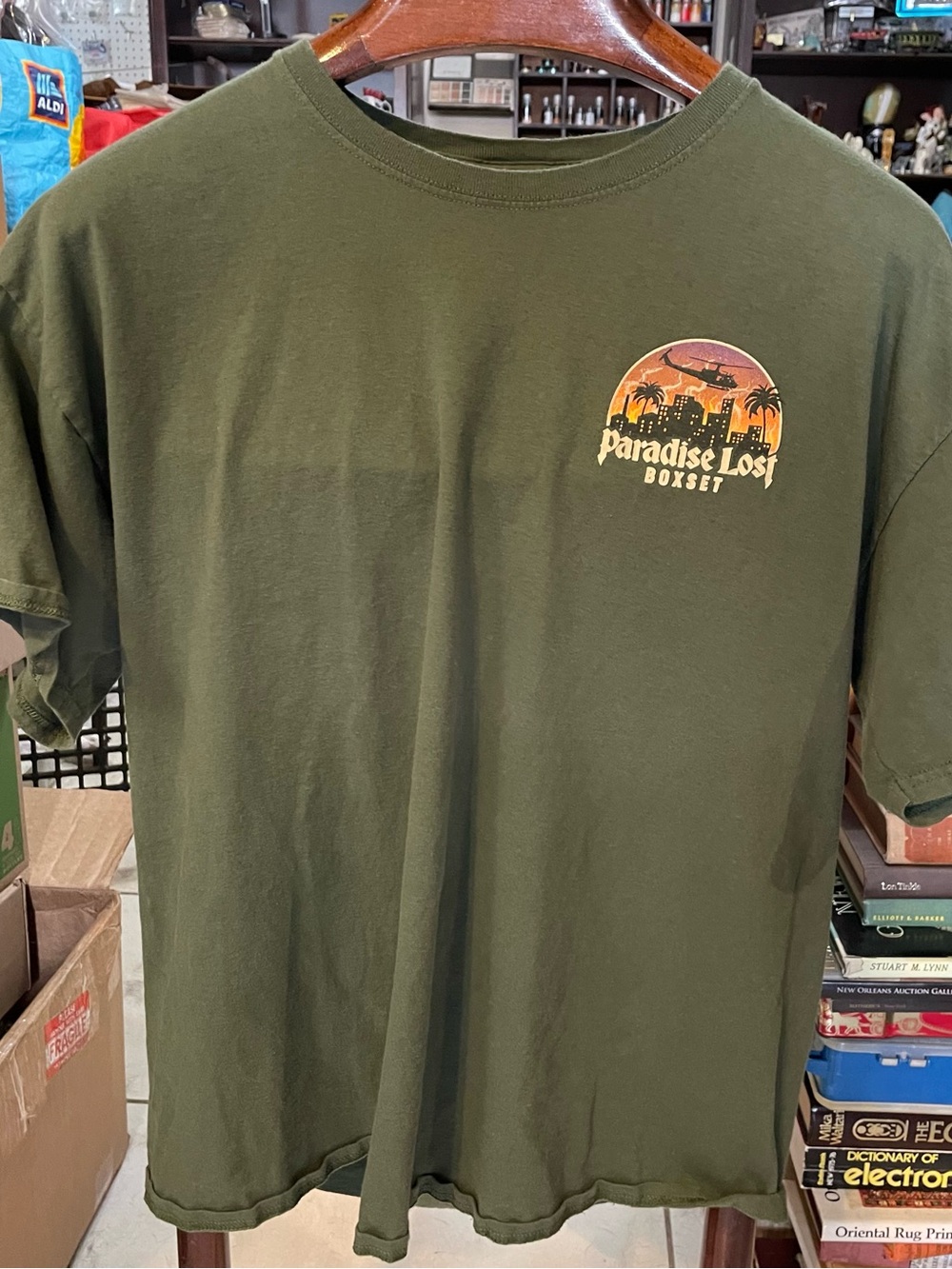 Paradise Lost Boxset Graphic Tee - Olive Green Men's Short Sleeve
